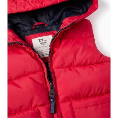 Sarkana bērnu veste (6/9-24/36 mēneši) | Lapute.lt