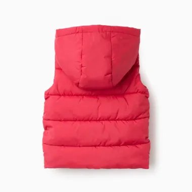 Raudona vaikiška liemenė (6/9-24/36 mėn) - vaizdas iš nugaros