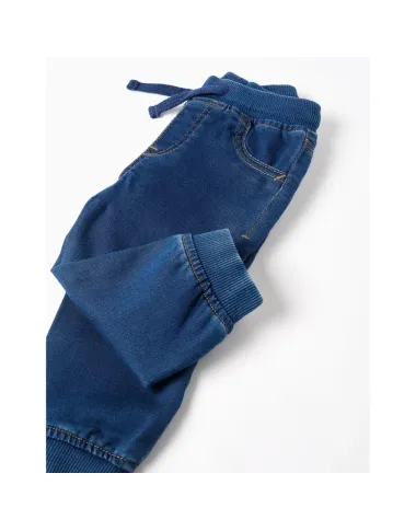 Zilas džinsa bikses zēniem (6/9-24/36 mēneši)