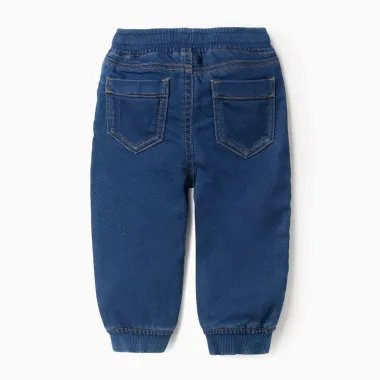 Mėlyni džinsai berniukams (6/9-24/36 mėn) - vaizdas iš nugaros