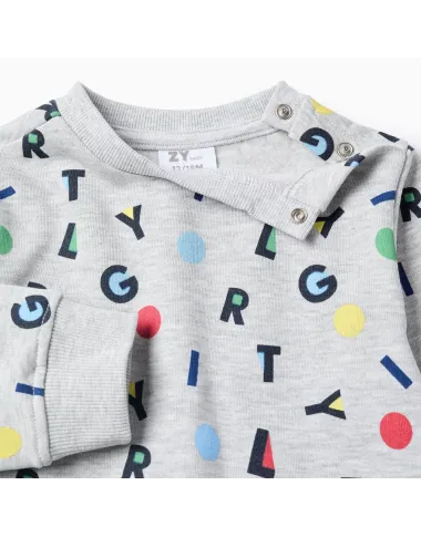 Kostiumėlis berniukams Raidės (6/9-24/36 mėn) - vaizdas iš priekio