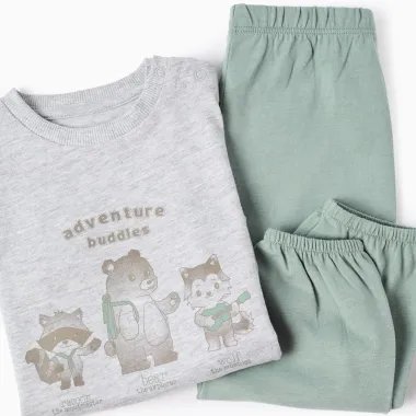 Pižama vaikams Draugužiai (6/9-24/36 mėn) - sulankstytos vaizdas