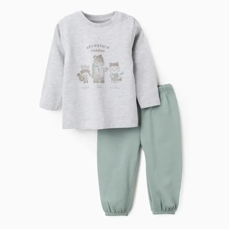 Pižama vaikams Draugužiai (6/9-24/36 mėn) - vaizdas iš priekio Pižama vaikams Draugužiai (6/9-24/36 mėn) - vaizdas iš priekio