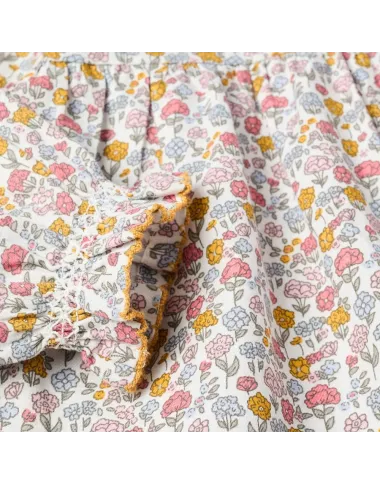 Kokvilnas kleita ar ziedu rakstu (6./9.-24./36. mēneši)