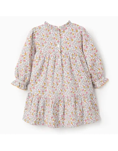 Kokvilnas kleita ar ziedu rakstu (6./9.-24./36. mēneši)