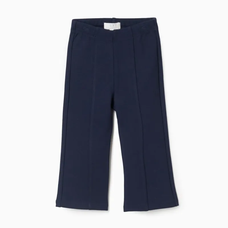 Tumši zilas platas bikses meitenēm (6/9-24/36 mēneši) | Lapute.lt