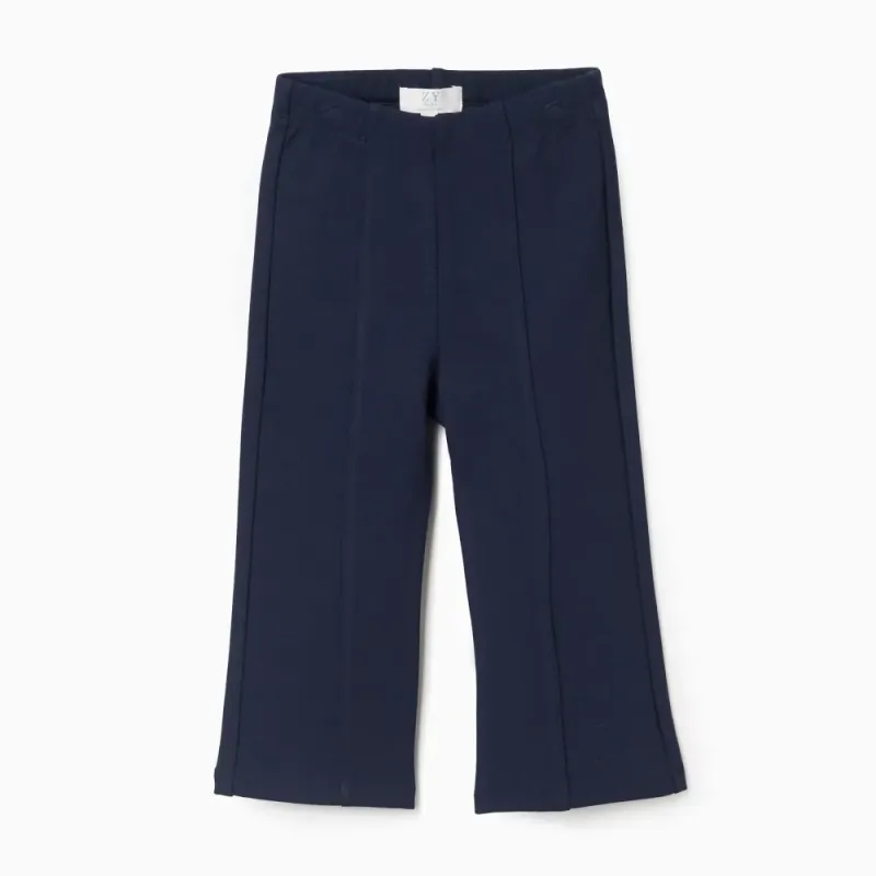 Tumši zilas platas bikses meitenēm (6/9-24/36 mēneši) | Lapute.lt