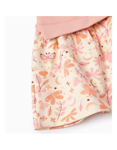 Rausva suknelė Drugeliai (6/9-24/36 mėn) - vaizdas iš priekio