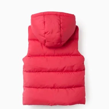 Raudona vaikiška liemenė (3/4-13/14 m) - vaizdas iš nugaros