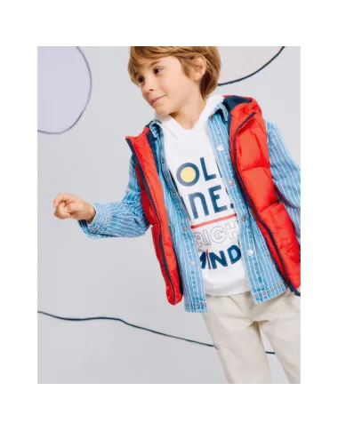 Sarkana bērnu veste (3/4-13/14 m)