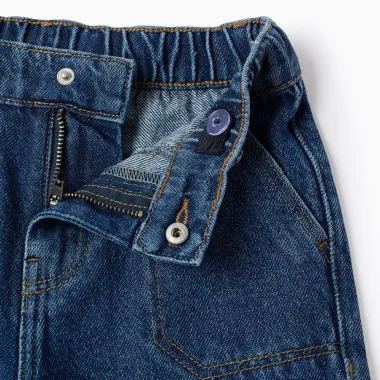 Baggy džinsai berniukams (3/4-13/14) - juosmens užsegimas iš arti