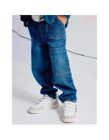 Baggy džinsai berniukams (3/4-13/14) - vaizdas ant berniuko