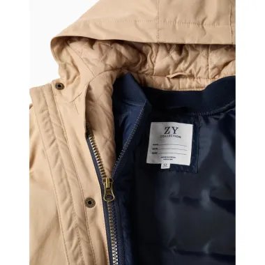 Brūna zēnu jaka ar siltinājumu (3/4-13/14 m) | Lapute.lt