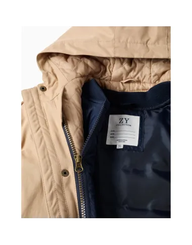 Brūna zēnu jaka ar siltinājumu (3/4-13/14 m)