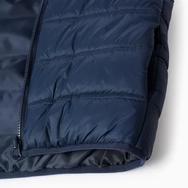 Ruda striukė berniukams su pašiltinimu (3/4-13/14 m) - liemenės audinys iš arti