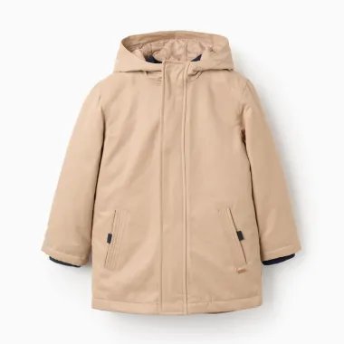 Brūna zēnu jaka ar siltinājumu (3/4-13/14 m)