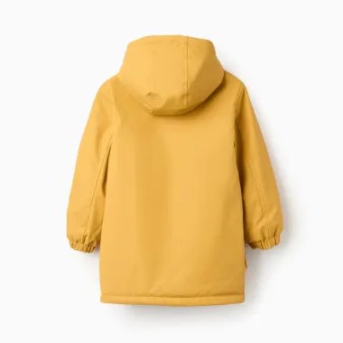 Geltona lietaus striukė (3/4-13/14 m) - vaizdas iš nugaros