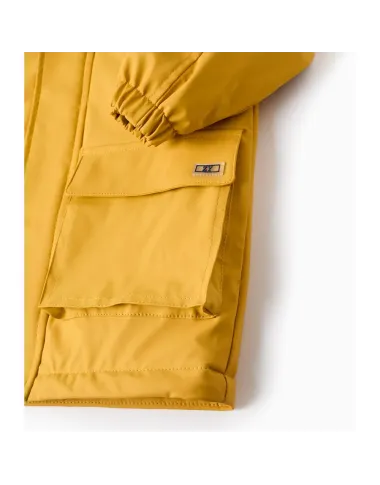 Geltona lietaus striukė (3/4-13/14 m) - vaizdas iš priekio