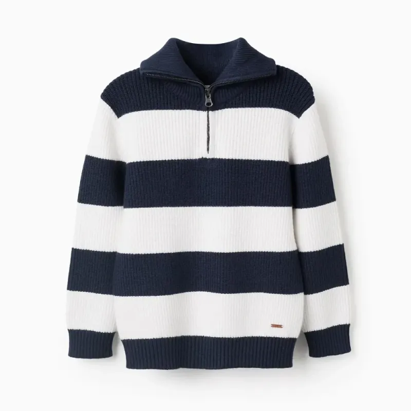 Svītrains džemperis zēniem (3/4-13/14)