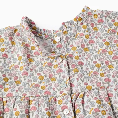 Kokvilnas kleita ar ziedu rakstu (3/4-13/14) | Lapute.lt