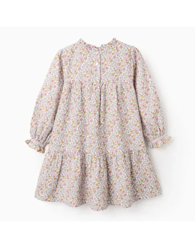 Kokvilnas kleita ar ziedu rakstu (3/4-13/14)