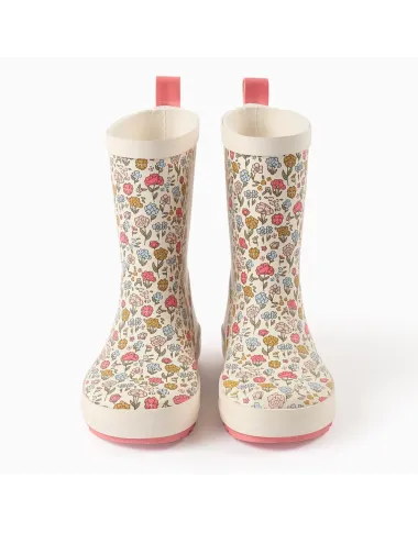 Meiteņu gumijas zābaki ar ziedu rakstu (25-32)