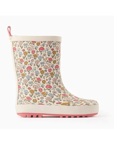 Meiteņu gumijas zābaki ar ziedu rakstu (25-32)