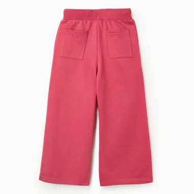 Plačios sportinės rausvos kelnės (3/4-13/14) - vaizdas iš galo