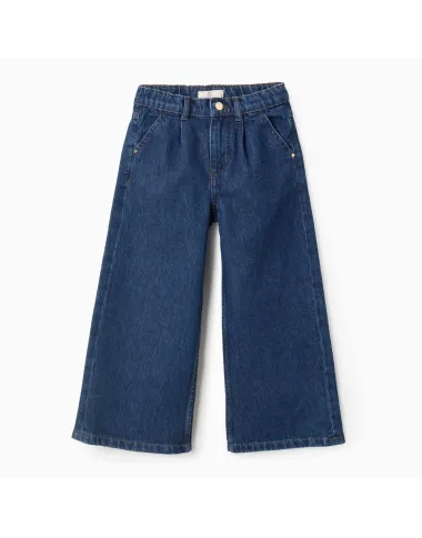 Platėjantys džinsai mergaitėms (3/4-13/14) - vaizdas iš priekio