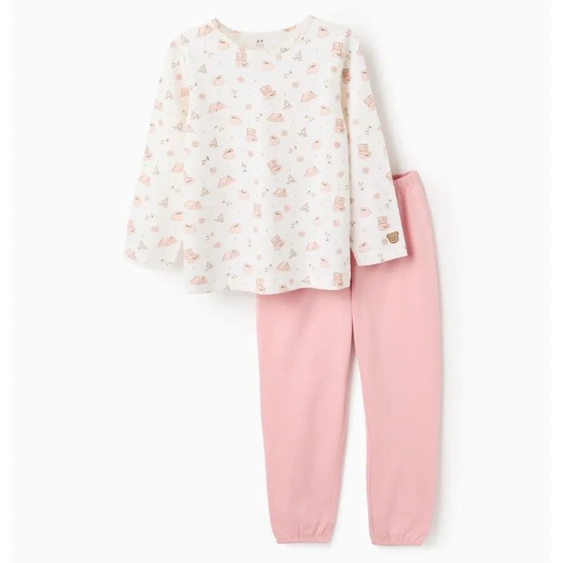Vaikiška pižama Kempingas (3/4-11/12 m) - vaizdas iš priekio