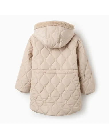 Rusva pašiltinta striukė (3/4-13/14) - vaizdas iš priekio