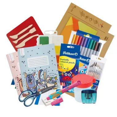 Mokyklinių prekių rinkinys pirmokei
