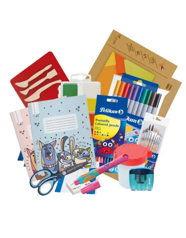 Skolas piederumu komplekts pirmklasniekiem – viss vienuviet!