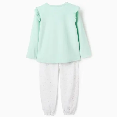 Veliūrinė pižama mergaitei Monster (3/4-11/12) - vaizdas iš nugaros