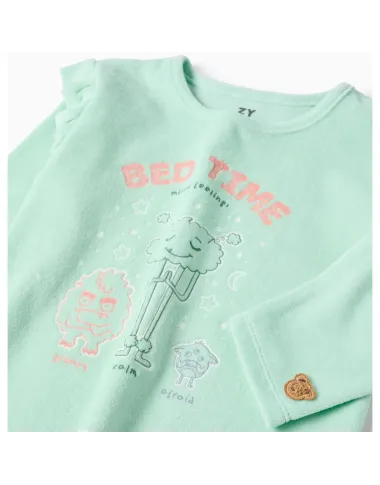 Veliūrinė pižama mergaitei Monster (3/4-11/12) - vaizdas iš priekio