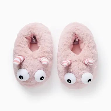 Vaikiškos rausvos šlepetės Monster (25/26-35/36) - vaizdas iš viršaus