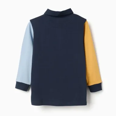 Tumši zils polo krekls ar garām piedurknēm (3/4-13/14) | Lapute.lt