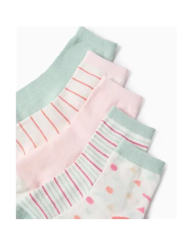 ZIPPY kojinės mergaitei, 5 poros (23-37) - vaizdas baltame fone