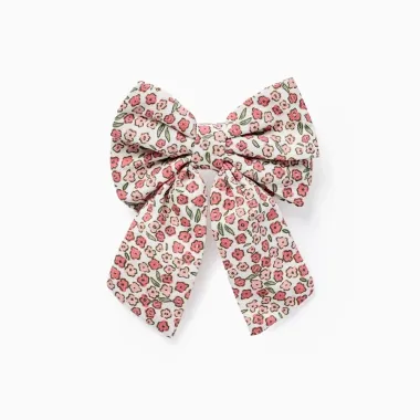 Gėlėtas plaukų segtukas - vaizdas baltame fone