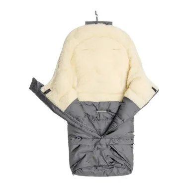 Sensillo vilnonis vokelis vežimėliui 3in1 (100×80×45 cm) - atsegto vokelio vaizdas