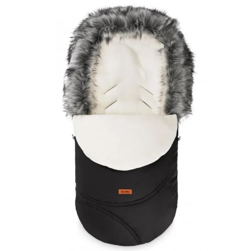 Sensillo melns pārvalks ratiņiem Eskimo (100×46 cm)