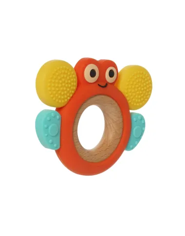 Teethe-A-Bug kramtukas kūdikiams - vaizdas iš priekio baltame fone