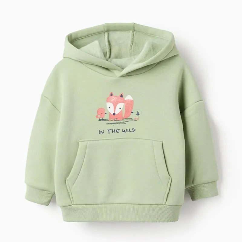 Žalias termo džemperis Laputė (6/9-24/36 mėn) - vaizdas iš priekio