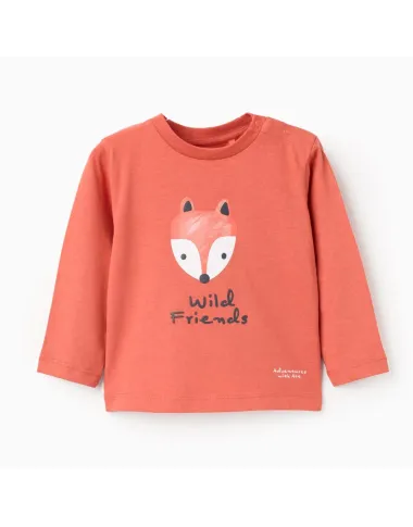 Oranžiniai marškinėliai Lapiukas (6/9-24/36 mėn) - vaizdas iš priekio