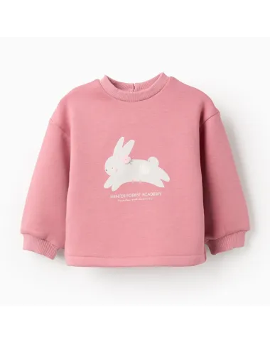 Rausvas termo džemperis Zuikis (6/9-24/36 mėn) - vaizdas iš priekio