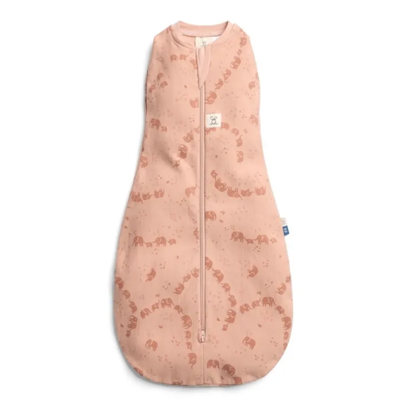 ergoPouch Swaddle miegmaišis kūdikiui 1.0TOG (3-6 mėn.) Drambliukai - vaizdas baltame fone