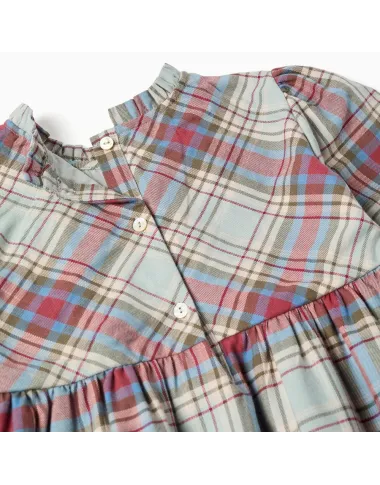 Rūtaina kokvilnas kleita (3/4-13/14)