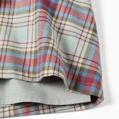 Languota medvilninė suknelė (3/4-11/12) - iš arti, matosi pamušalas