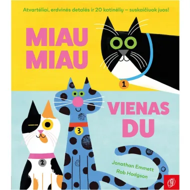 Bērnu grāmata Miau miau VIENAS DU