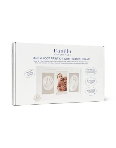 Balts rāmis ar mazuļa rociņu un kāju nospiedumiem | Lapute.lt